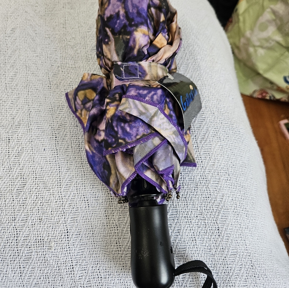 Galleria Enterprises Reverse Close Folding Umbrella Purple New
